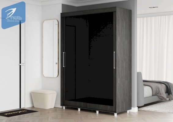 Шкаф-купе Комфорт-12 Black Edition 1,5 (Стиль)